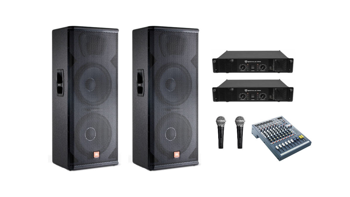 Two MRX 525 Speaker Package