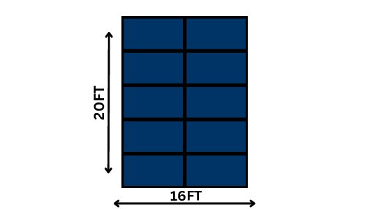16 x 20 Stage Rental