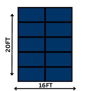 16 x 20 Stage Rental